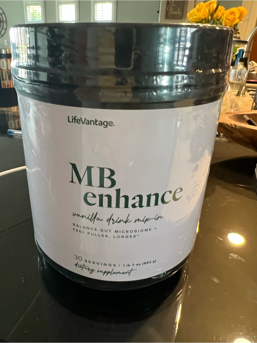 Lifevantage MB Enhance Vanilla Drink Mix - White & Black Packaging